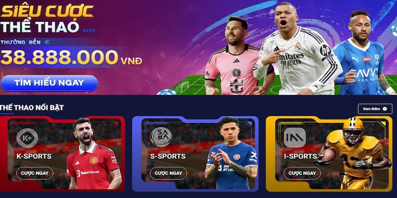 Cá cược thể thao trực tiếp mọi trận đấu