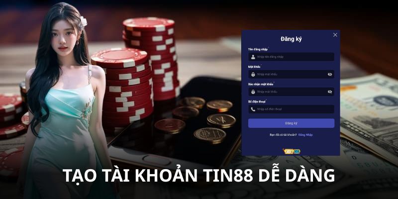 Đăng ký Tin88 3 bước đơn giản