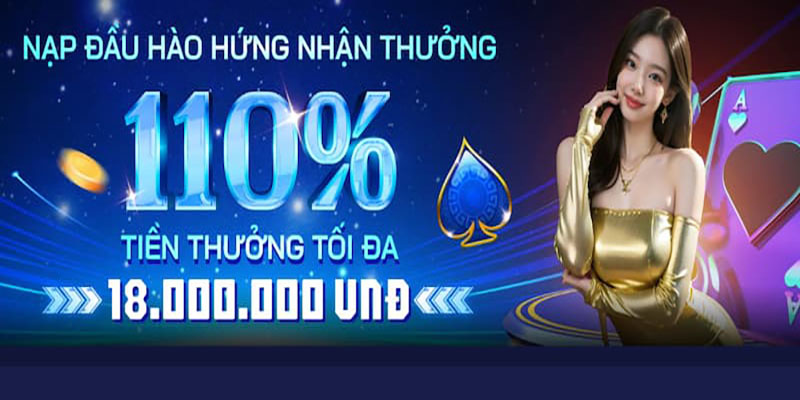 Tạo nick cược thành công nhận ưu đãi nạp thẻ 110%